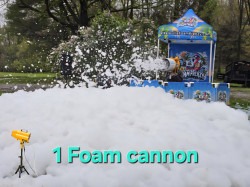 Classic White Foam Frenzy Party 1 cannon per hour 20-30 people